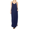 thumbnail image 1 of Robe Longue Maxi d'Été pour Femme Sans Manches à Bretelles, Style Bohème, Col en V, Caftan, Robe Soleil, 1 of 2