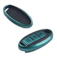 thumbnail image 4 of Yimiti For Tpu Leather Car Key Fob Case Cover For Nissan For Qashqai For Trail For Versa,Style 4 Green, 4 of 9