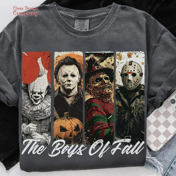 Boys of Fall Horror Shirt tshirt, Halloween tshirt, Scary Movie Characters
