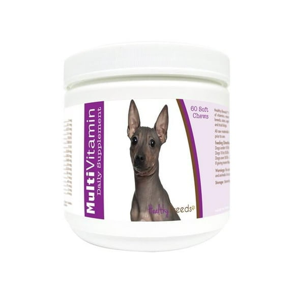 Healthy Breeds 840235181125 American Hairless Terrier Multi-Vitamin Soft Chews - 60 Count