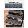 thumbnail image 3 of FINEHOUS Outdoor Stair Treads Non-Slip 35”x10” (6-Pack) – Waterhog Carpet Treads with Rubber Backing Stones, 3 of 7