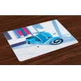thumbnail image 1 of Ambesonne Italy Place Mats Set of 4, Old Town Country Life, Standard Size, Blue Grey, 1 of 4