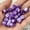 Purple, variant on ERDOUY 100 Pcs Large-Hole Resin Beads, Assorted Spacer Craft Beads for Jewelry Making, Bracelets & Necklaces, Purple