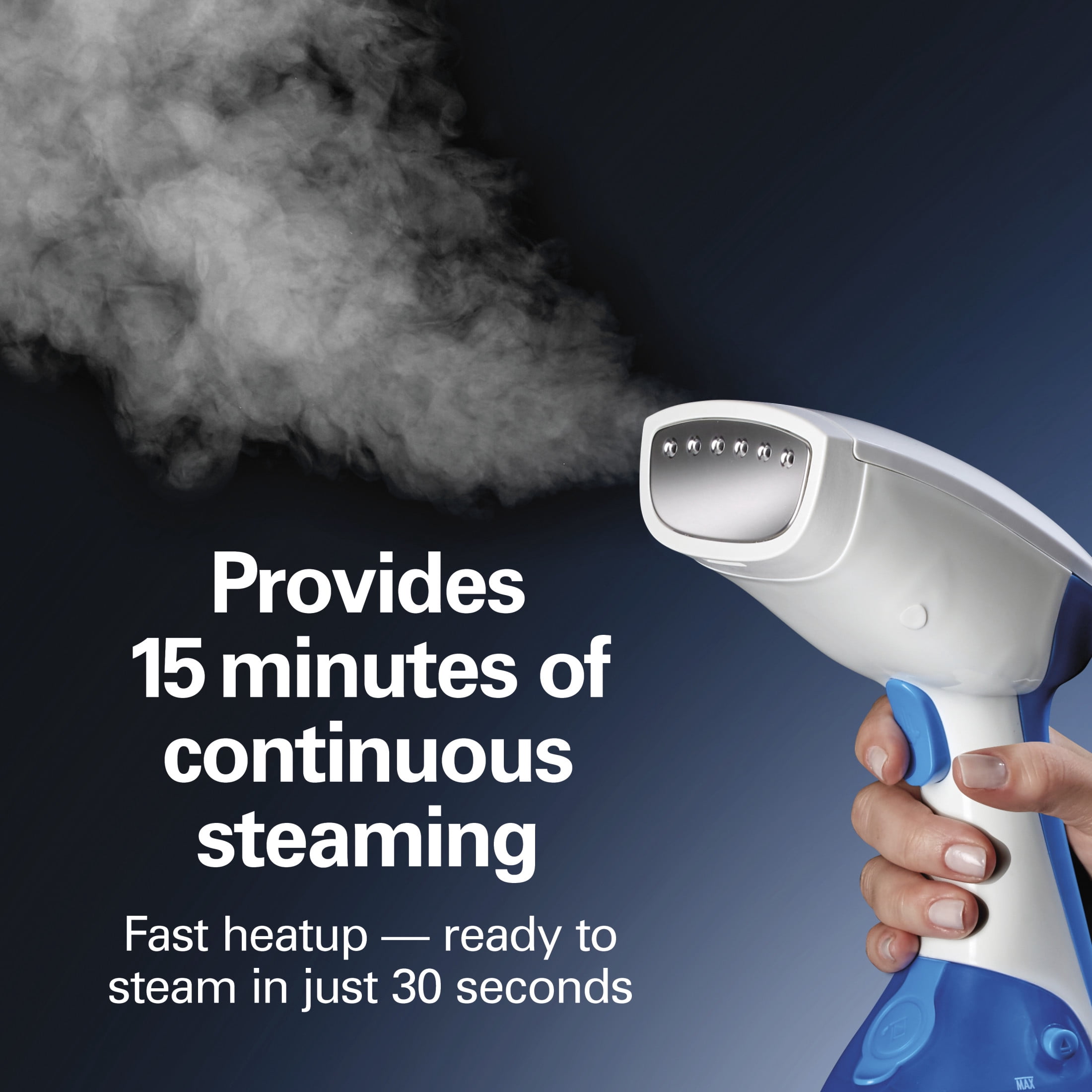 Hamilton Beach Handheld Garment Steamer for Clothes, Bedding, Curtains, Traveling, 1000 W Steam Pump