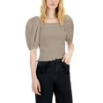 thumbnail image 3 of INC International Concepts Womens Puff Sleeve Smocked Top Toasted Twine L, 3 of 3
