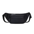 thumbnail image 1 of Riñonera para hombre y mujer, bandolera, para viajes, correr, senderismo, ciclismo, fácil de llevar el teléfono, color negro, 1 of 5