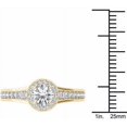thumbnail image 4 of 1-1/4 Carat T.W. Diamond Single Halo Engagement Ring in 14kt Yellow Gold, 4 of 5