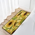 thumbnail image 6 of Kitchen Rugs Sunflower Yellow Background Design Non-Slip Soft Kitchen Mats Bath Rug Runner Doormats Carpet for Home Decor, 39" X 20", 6 of 7