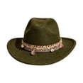 thumbnail image 3 of Sun Hats for Women Beach Western Cowboy Hat with Wide Brim Style Party Winter Autumn Jazz Cap, 3 of 3