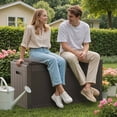 thumbnail image 7 of Homall 100-Gallon Outdoor Resin Deck Box for All-Weather Use Lockable Waterproof Storage Solution with Cushion Storage,Dark Brown, 7 of 7
