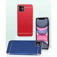 thumbnail image 2 of iPhone 12 Case/iPhone 12 Pro Case, 3-in-1 Luxury Hybrid Hard Plastic with Gold Trim Matte Finish Slim Thin Phone Case for Apple iPhone 12/12 Pro (6.1")(2020), 2 of 7