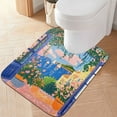 thumbnail image 2 of Yayeee Bath Rug for Bathroom Floor Non Slip Rectangle Fluffy Soft Absorbent Mat, 16"x24", Blue Window, 2 of 7