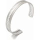 thumbnail image 3 of 1 Brazalete de acero inoxidable 304, brazalete hueco para mujer, pulsera ajustable abierta, joyería de moda, 3 of 3