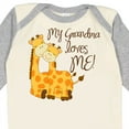 thumbnail image 4 of Inktastic My Grandma Loves Me Boys or Girls Long Sleeve Baby Bodysuit, 4 of 5