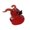 red sata1n du1ck, variant on Seasonal Ducks Figurine for Desk or Car Dashboard, Resin Halloween Devil Ducks Ornament with Red Accent, Single Piece