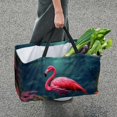 thumbnail image 7 of Flamingo Large Capacity Reusable Oxford Cloth Grocery Basket - Foldable Shopping Bag for Picnics & Shopping, 7 of 7