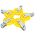 thumbnail image 4 of Livestock Pulley, Simple Installation Fine Workmanship Strong Bearing Capacity 5Pcs Large Metal Hook Fixed Pulley, for Most Chicken Houses Most Livestock Farm, 4 of 7