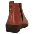 thumbnail image 3 of Fitflop Womens Superchelsea Pull On Leather Boot Shoes, Dark Tan, US 5, 3 of 3