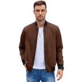 thumbnail image 4 of COOFANDY Men Windbreaker Jackets Lightweight Casual Soft Shell Flight Zip Up Bomber Jacket Fashion, 4 of 9