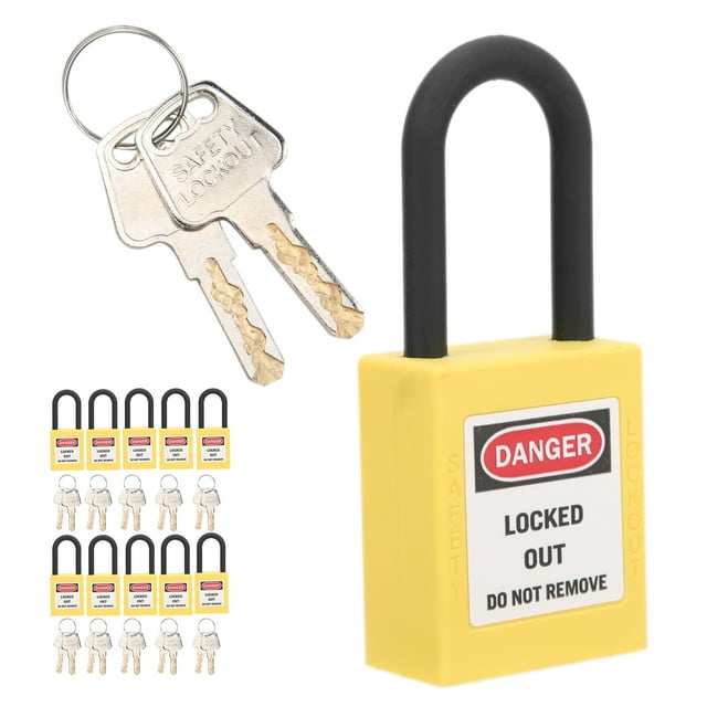 Verrouillage, Compact et Léger Pratique Résistance aux Chocs de Verrouillage pour les Chantiers de Construction d'Usines, les Hôpitaux Jaune, Rouge