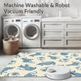 thumbnail image 5 of ODIKA 4'x6' Machine Washable Non-Slip Area Rug, Whimsical Safari Critters Motif Featuring Lion Giraffe Monkey and Zebra High Traffic Rug with Pad, Ivory, 684045, 5 of 8
