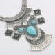 thumbnail image 4 of Pendientes de borlas y collar de Turquesa perfecl estilo boho, 4 of 7