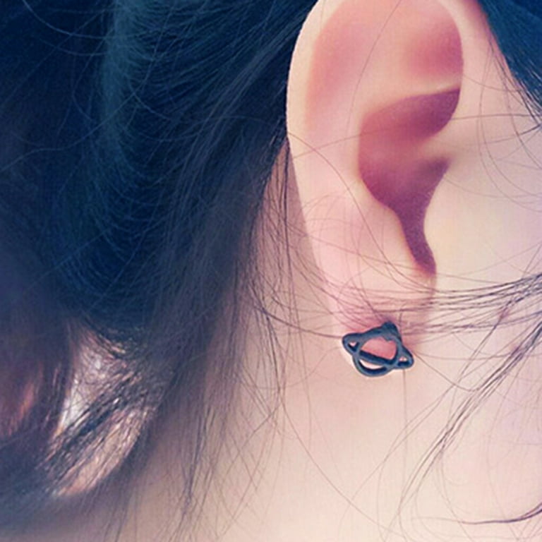 Saturn earrings studs hotsell
