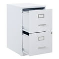 thumbnail image 3 of 2 Drawer Locking Metal File Cabinet in White, 3 of 9
