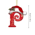 thumbnail image 4 of Mgaxud Letter Christmas Tree Decoration Pendant Personalized DIY Christmas Ornament for Xmas Tree Hanging, 2.36 in, 4 of 5