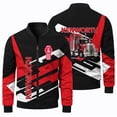 thumbnail image 3 of Chaqueta de manga larga con estampado de logotipo de camión 3D para hombre, chaqueta de vuelo con cuello redondo y cremallera, nueva de otoño e invierno, 3 of 5