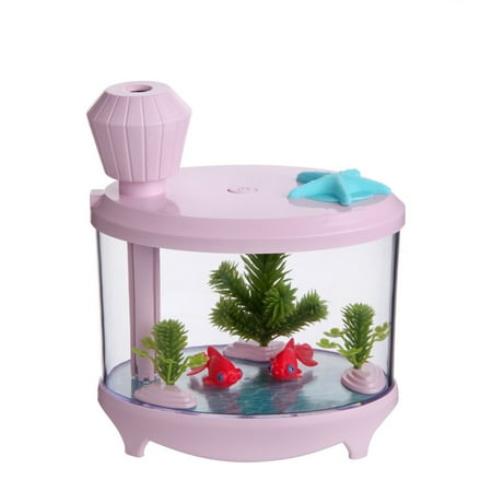 

RKSTN Fish Tank Portable Mini Humidifier 460ml Cold Mist Small Humidifier USB Quiet Operation Desktop Humidifier For Baby Bedroom Travel Office Home