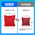 thumbnail image 6 of GSE Games & Sports Expert Set of 8 Weather Resistant Cornhole Beanbags for Cornhole Toss Games, Backyards Game. Regulation Size and Weight Bean Bags (Red & Blue), 6 of 7