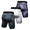 thumbnail image 2 of Amdohai 3 Pack Men Compression Shorts Fitness Cycling Quick Drying Gym Workout Running Sports Underwear, 2 of 8