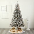 thumbnail image 5 of HomeStock 8Ft. Flocked West Rustic Revival Fir Artificial Christmas Tree With 500 Clear Led Lights, 5 of 7