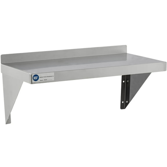 12" x 24" Stainless Wall Shelf, Each
