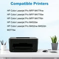 thumbnail image 2 of 410A Toner Cartridge Compatible for HP 410A 410X CF410A CF410X Laserjet Pro MFP M477fnw M477fdw M477fdn M452dw M452nw M477 M452 M377 Printer Ink (Black Cyan Yellow Magenta, 4-Pack), 2 of 7