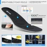 STQ Womens Walking Shoes Slip on Breathable Sneakers All Black US 7