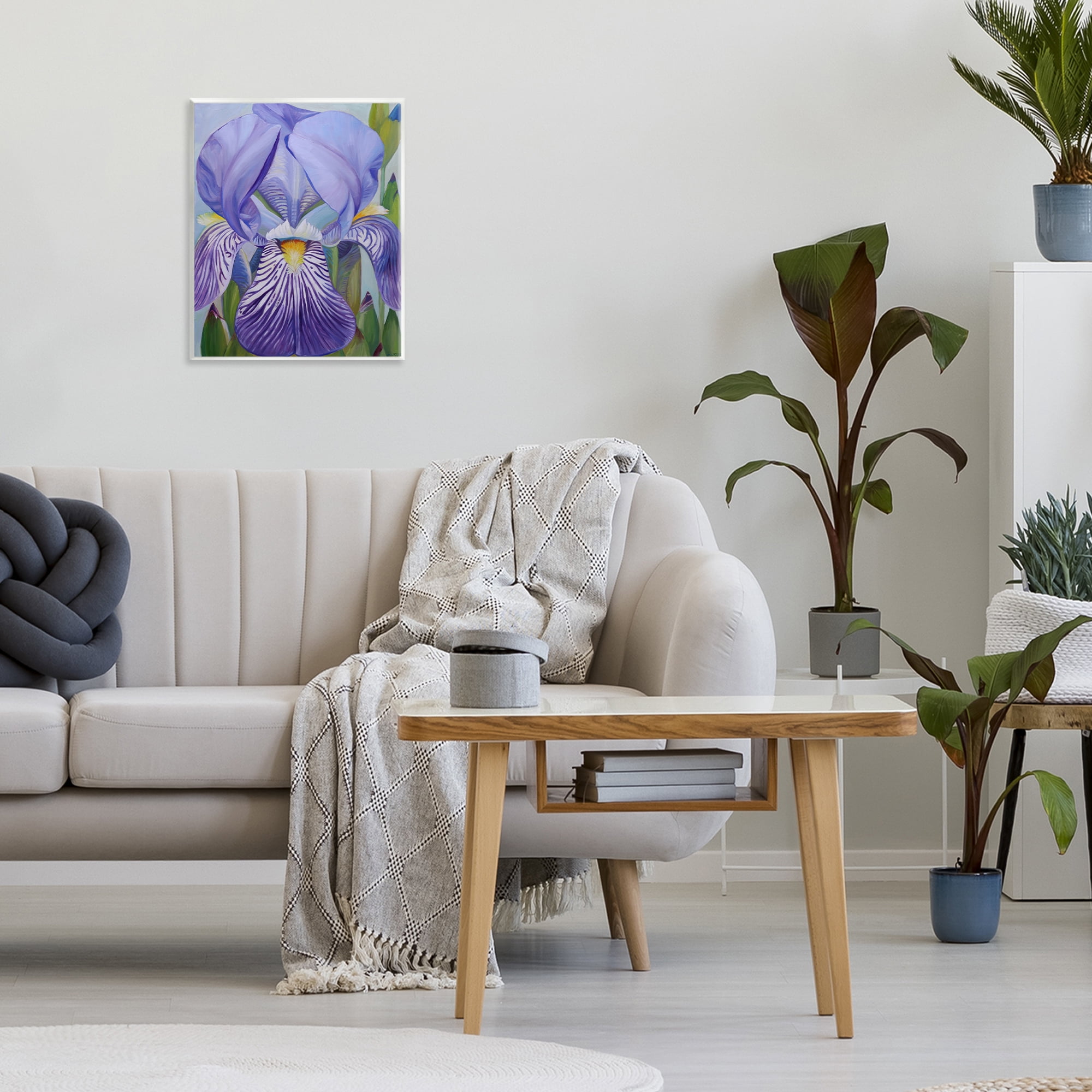 Stupell Industries Blooming Purple Iris Petals Wall Plaque Art, design by Violeta Vollmer
