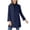 Navy, variant on Inleife Women's New Fashionable Coats Solid Color Lapel Double Buckle With Pockets Woolen Coat Jacket