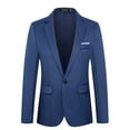 thumbnail image 2 of Xdegoge Men's Suit Jackets Trench Lapel Button Slim Fitting Blazers Suit Coat with Pockets Casual Business Fashion Stylish Clothing for Wedding Prom Party, 2 of 4