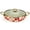 Red, variant on Vintage Enamel Pot with Lid and Handle, Floral Cooking Pot Large Kitchen Simmer Pot, Vintage Enamelware for Induction Cooktop