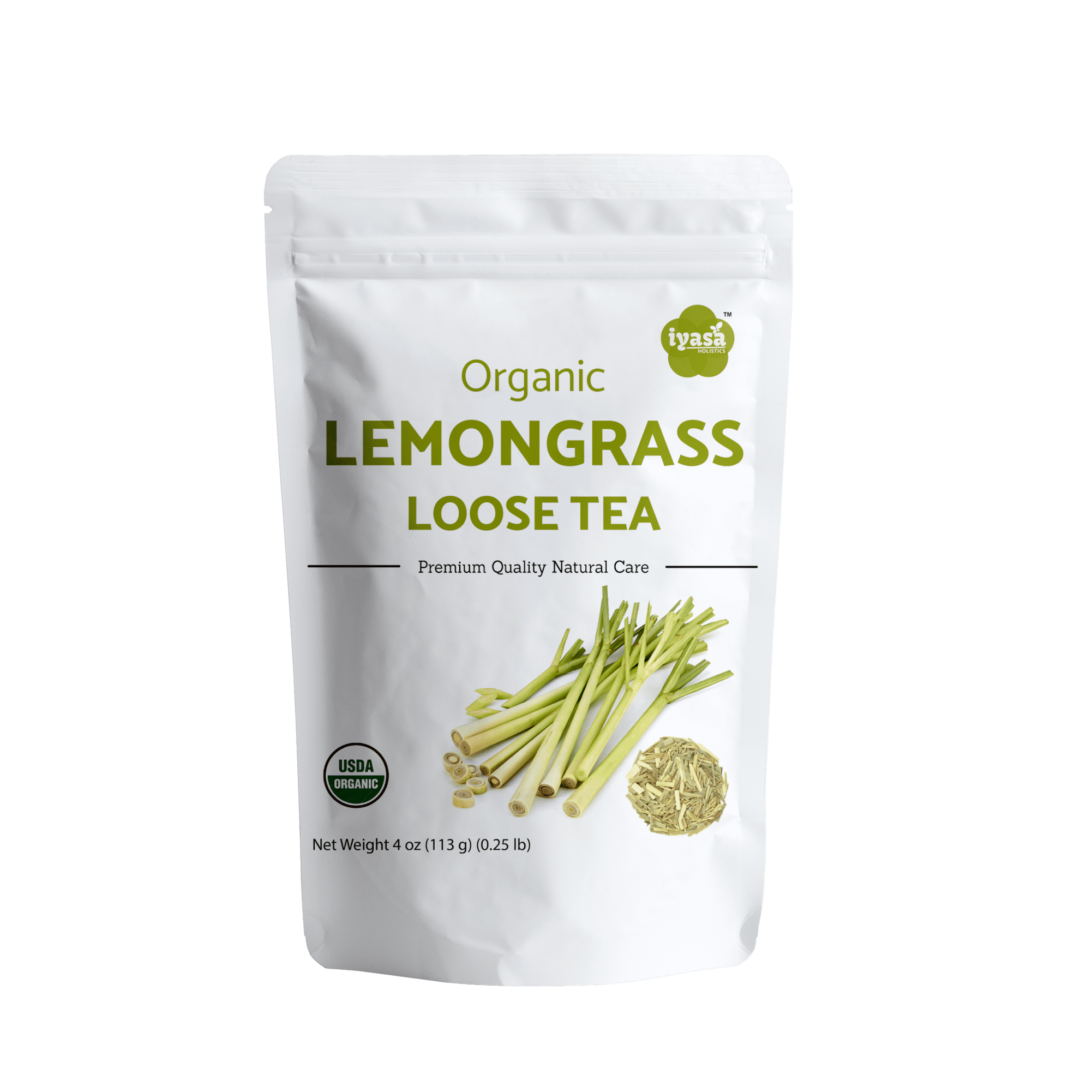 Organic Lemongrass tea, Cymbopogon flexuosus, Certified Organic