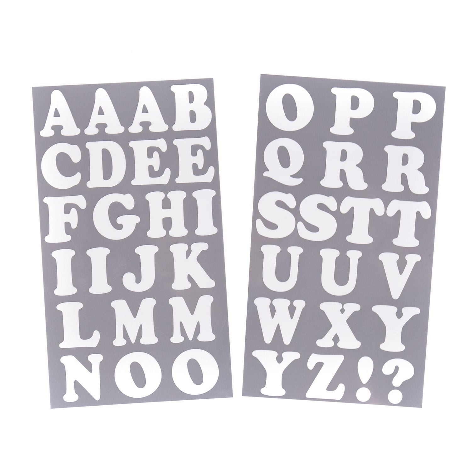 Create Out Loud Lettres thermocollantes - Lettres blanches style Cooper de 3,81 cm par Horizon Group USA