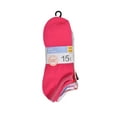 thumbnail image 2 of Wonder Nation Girls Lurex No-Show Socks, 15-pack, Size Large (Shoe Size 4-10), 2 of 6
