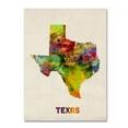 thumbnail image 2 of Trademark Fine Art "Texas Map" Canvas Wall Art by Michael Tompsett, 2 of 4