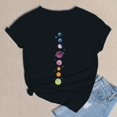 thumbnail image 5 of Women's Short Sleeve T-shirt Women'S Spring Round Neck Printed Loose Casual Short Sleeve T Shirt,Black Women's Short sleeve T-shirt XXXL, 5 of 5
