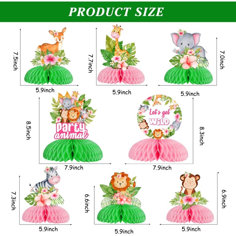  La Babite Alice in Wonderland Birthday Party Supplies, Supplies  Honeycomb Centerpiece,8Pcs 3D Table Decorations for Girls Boys : Toys &  Games