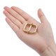 thumbnail image 4 of Deslizantes Hebillas, 40uds 20x25x4,8mm Metal Rectángulo Tri-deslizante Deslizamiento Hebilla Rodillo Pasador Hebilla Ajustador para Cinturón Bolso DIY Accesorios, Dorado Tono, 4 of 5