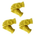 thumbnail image 4 of Youkk Yellow Cowhide Leather Racing Motorcycle Biker Gloves Enhanced Grip and Comfort M 3Set, 4 of 6