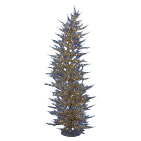 Vickerman Co. Colorful Laser 4' Champagne Artificial Christmas Tree with 70 Clear Lights